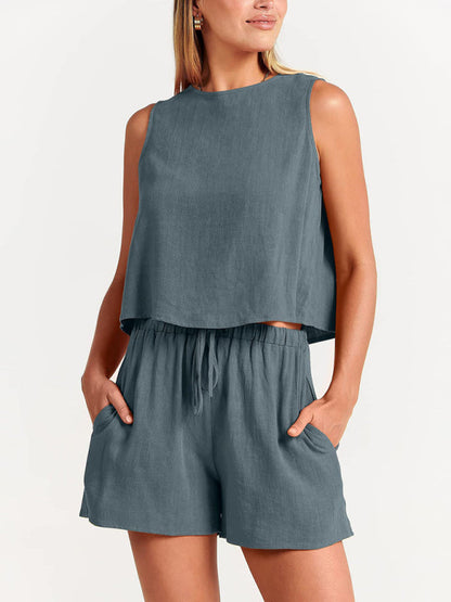 Cropped Sleeveless Top